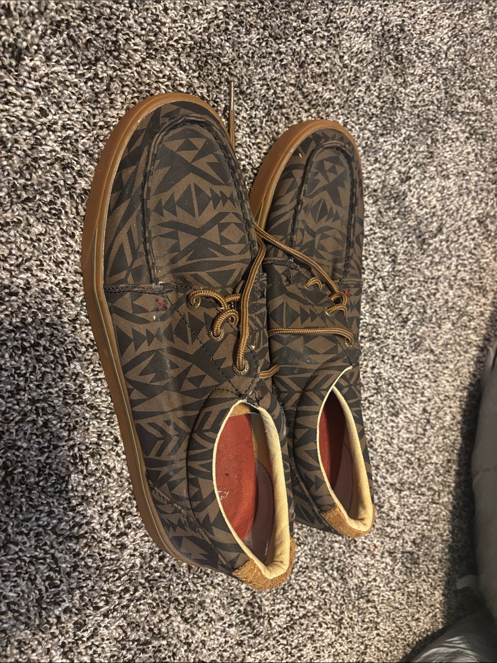 Twisted X x Hooey Brown & Tan Tribal Print Slip-On Loafers